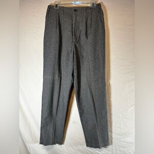 Vintage 80s LEE Casuals Houndstooth High Waisted Pants Size 14P Trousers Slacks